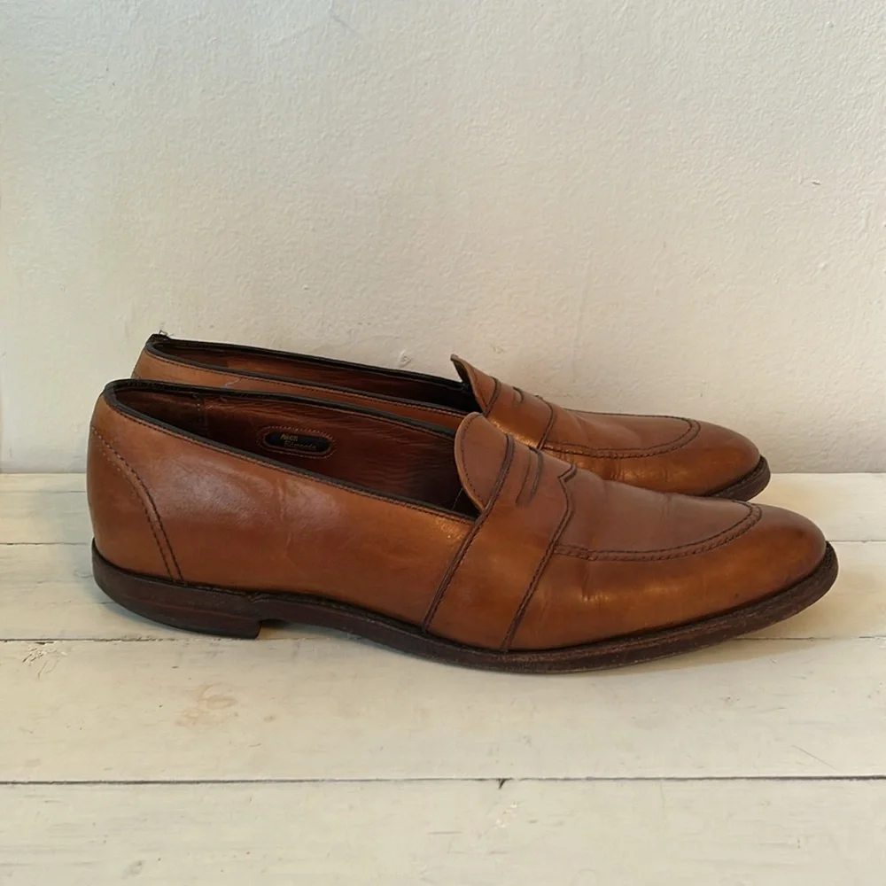 Allen Edmonds: “Westchester” Brown Slip On Penny Loafers Men’s 10.5